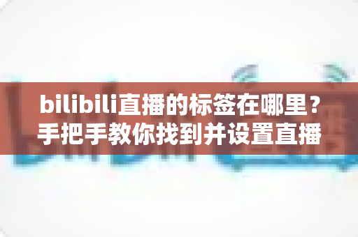 bilibili直播的标签在哪里？手把手教你找到并设置直播标签的完整指南