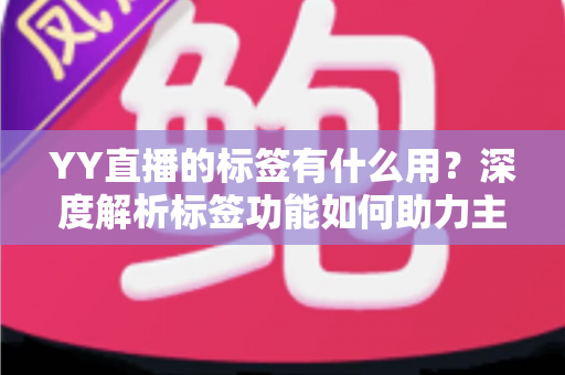 YY直播的标签有什么用？深度解析标签功能如何助力主播提升人气与曝光