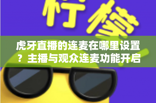 虎牙直播的连麦在哪里设置？主播与观众连麦功能开启全流程详解指南