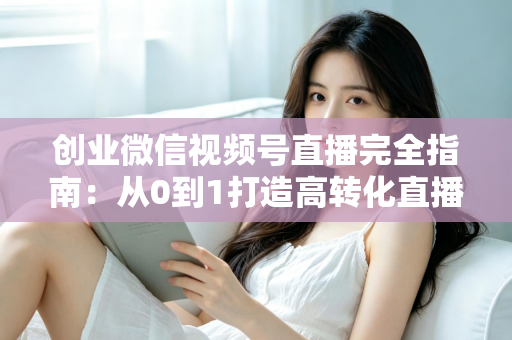 创业微信视频号直播完全指南：从0到1打造高转化直播间的实战秘籍