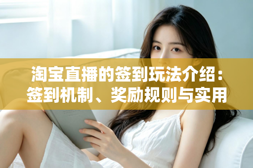 淘宝直播的签到玩法介绍:签到机制、奖励规则与实用攻略全解析 淘宝直播的签到玩法介绍:签到机制、奖励规则与实用攻略全解析