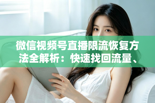 微信视频号直播限流恢复方法全解析：快速找回流量、重建账号权重的实用指南