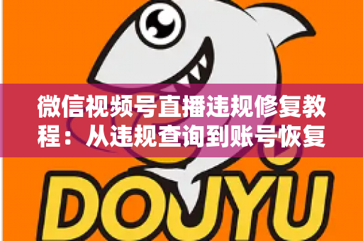 微信视频号直播违规修复教程:从违规查询到账号恢复的全流程实操指南 微信视频号直播违规修复教程:从违规查询到账号恢复的全流程实操指南