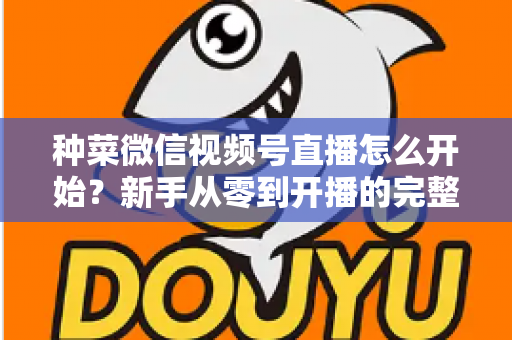 种菜微信视频号直播怎么开始？新手从零到开播的完整实操指南