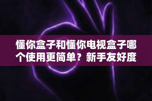 懂你盒子和懂你电视盒子哪个使用更简单?新手友好度全方位深度评测指南 懂你盒子和懂你电视盒子哪个使用更简单?新手友好度全方位深度评测指南